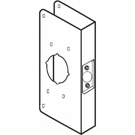 Don-Jo Classic Wrap Around for Hospital Push Pull Latch with 2-3/4" Backset and 1-3/4" Door CW4500S